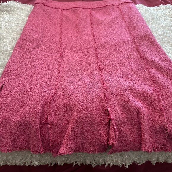 🌷Y2K🌷W.D.N.Y. Silk Lined Pink Barbiecore Skirt Women's Size 10 - Picture 11 of 12